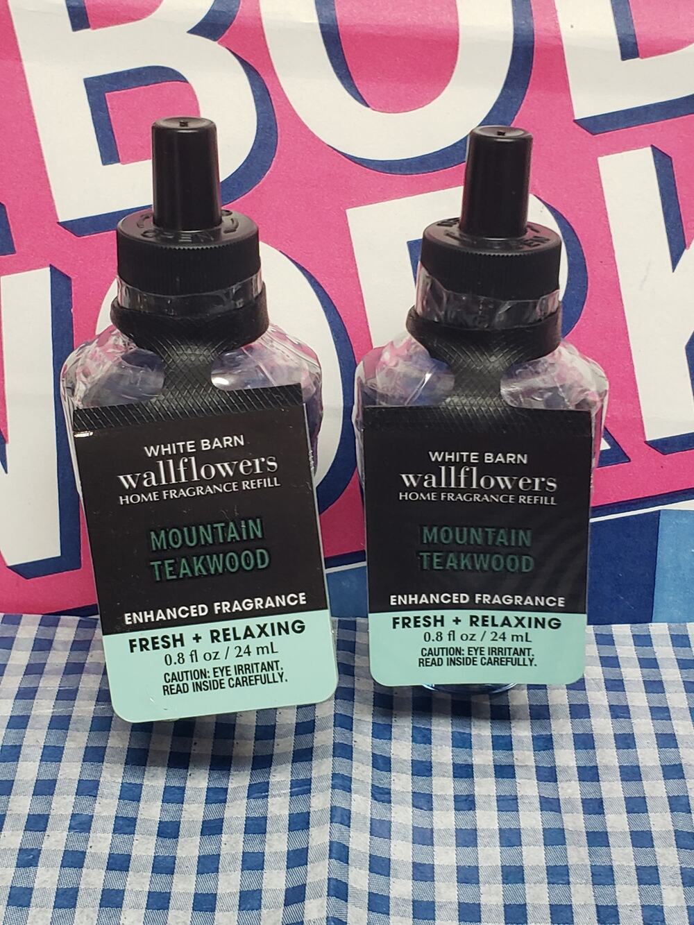 BBW Mountain Teakwood Enhanced FRESH & RELAXING Wallflower Fragrance Refill